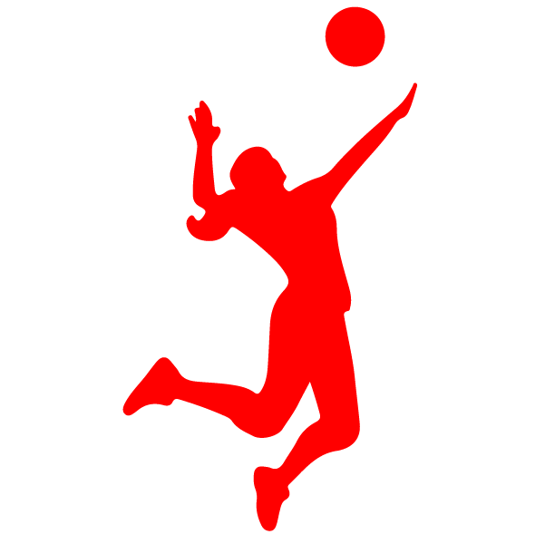 Adesivo Pallavolo Ragazza