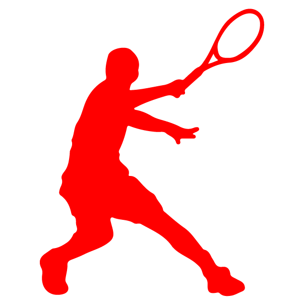 Adesivo Giocatore di Tennis