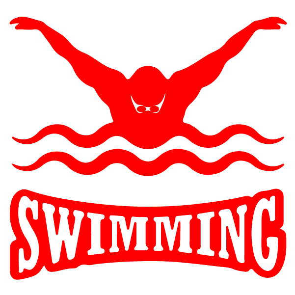 Adesivo Swimming Nuotatore