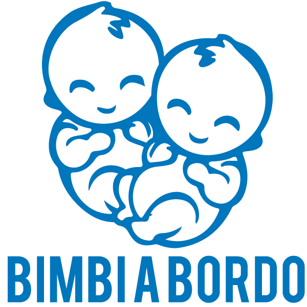 Adesivo Bimbi a Bordo Gemelli