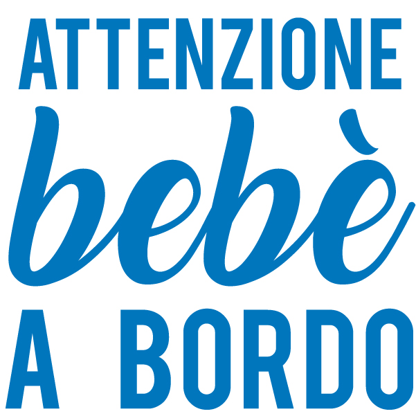 Adesivo Attenzione Bebe' a Bordo