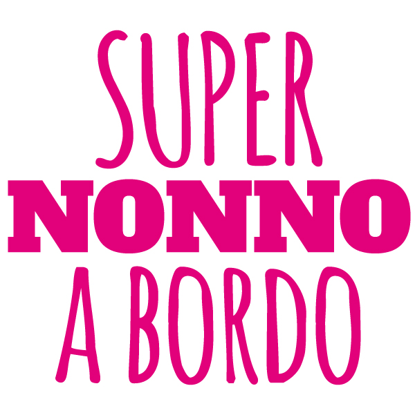 Adesivo Super Nonno a Bordo