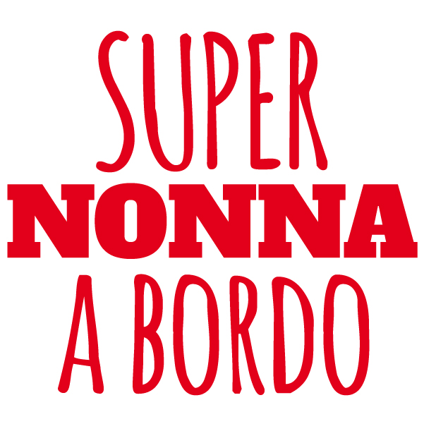 Adesivo Super Nonna a Bordo