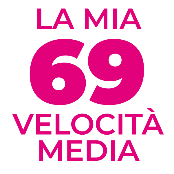 Adesivo 69 la mia Velocita' Media