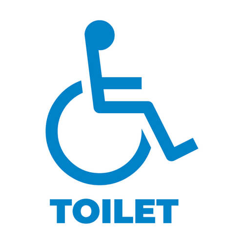 Adesivo Toilet - Accessibilità
