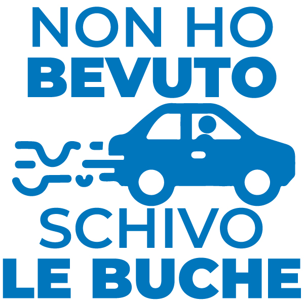 Adesivo - Non ho Bevuto Schivo le Buche