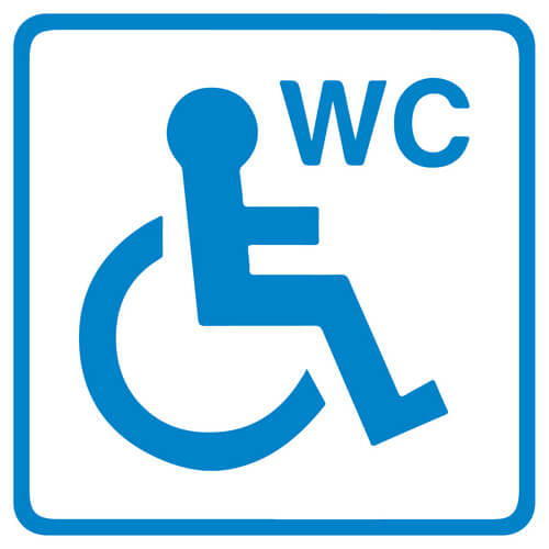 Adesivo WC Accessibile