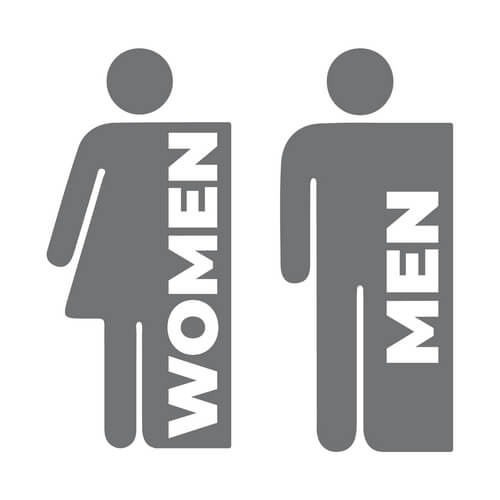 Adesivo Toilet - Women Men