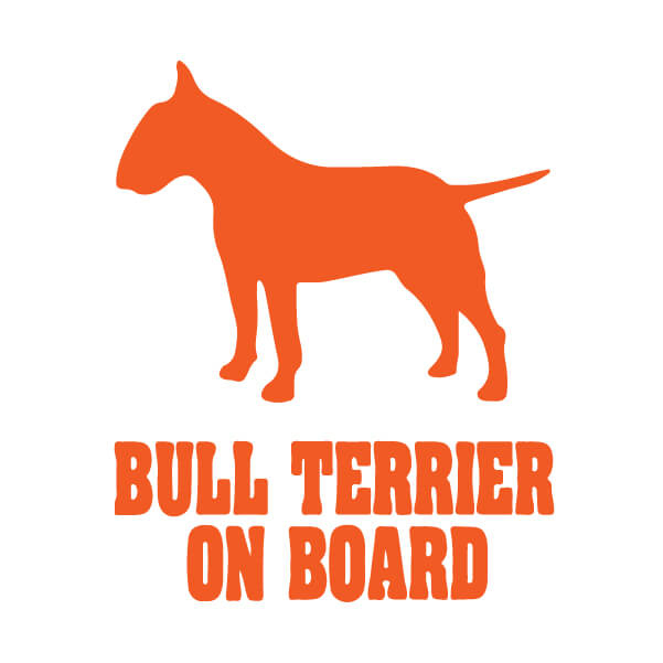 Adesivo Cane Auto - Bull Terrier on Board