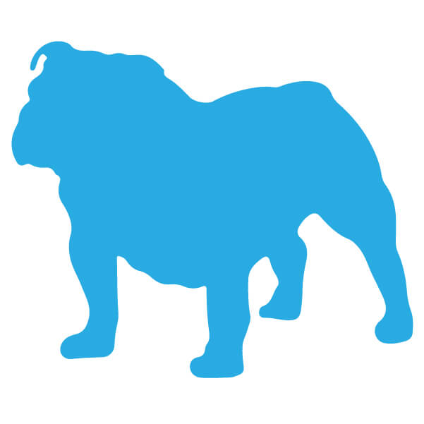 Adesivo Cane Bulldog Inglese