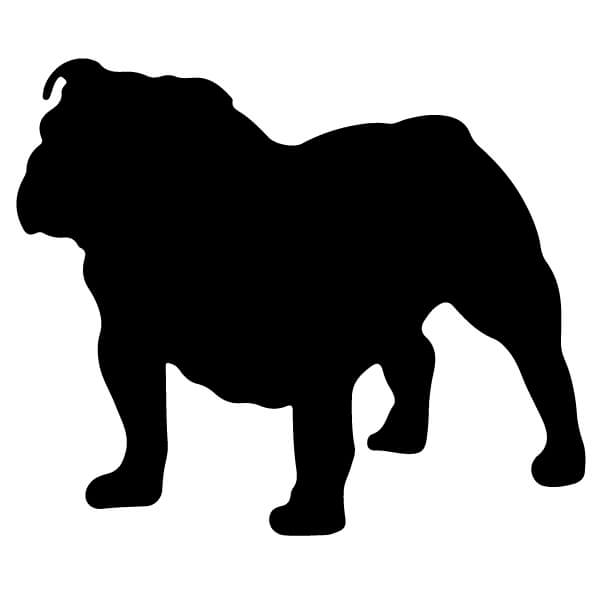 Adesivo Cane Bulldog Inglese