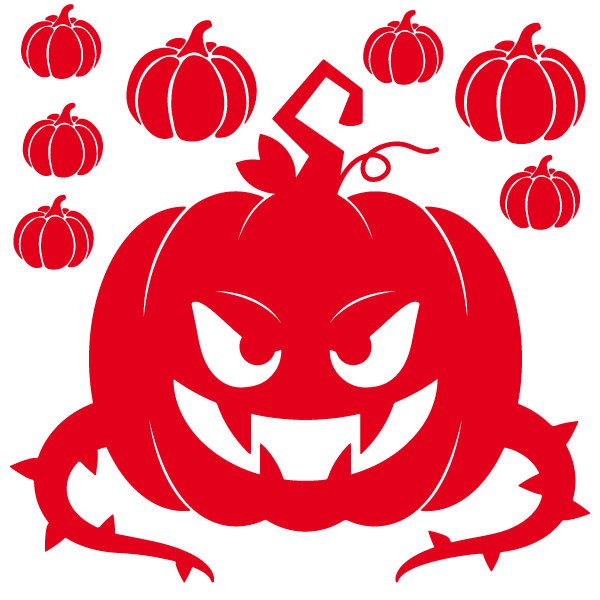 Adesivi Halloween - Zucca 