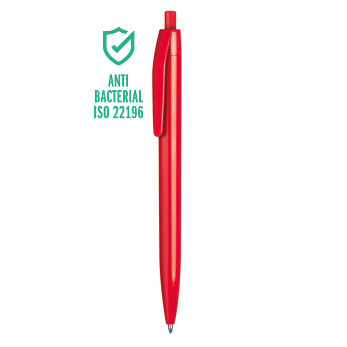 Penna in plastica personalizzabile colore Rossa